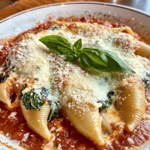 When it comes to comfort food, few dishes can rival the irresistible charm of pasta. Among the myriad of Italian-inspired recipes, Deliciously Cheesy Spinach & Ricotta Stuffed Shells stand out as a true crowd-pleaser. This dish features large pasta shells generously filled with a creamy mixture of ricotta cheese, fresh spinach, and a medley of seasonings, all topped with marinara sauce and gooey mozzarella. It’s a meal that not only warms the heart but also satisfies the palate with its rich flavors and comforting textures.