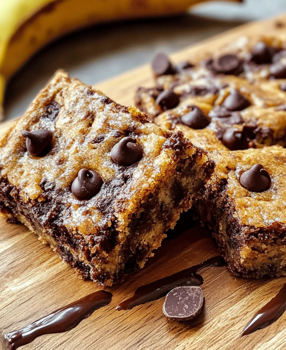 One of the key reasons why Chocolate Chip Banana Bliss Bars are both delightful and guilt-free is the incorporation of bananas and unsweetened applesauce into the recipe. Bananas are a nutritional powerhouse, providing a wealth of benefits. They are rich in essential nutrients such as potassium, vitamin C, and vitamin B6. Additionally, bananas contain fiber, which aids in digestion and helps you feel full longer. The natural sugars in bananas also mean that they can add a lovely sweetness to baked goods without the need for excessive added sugars.