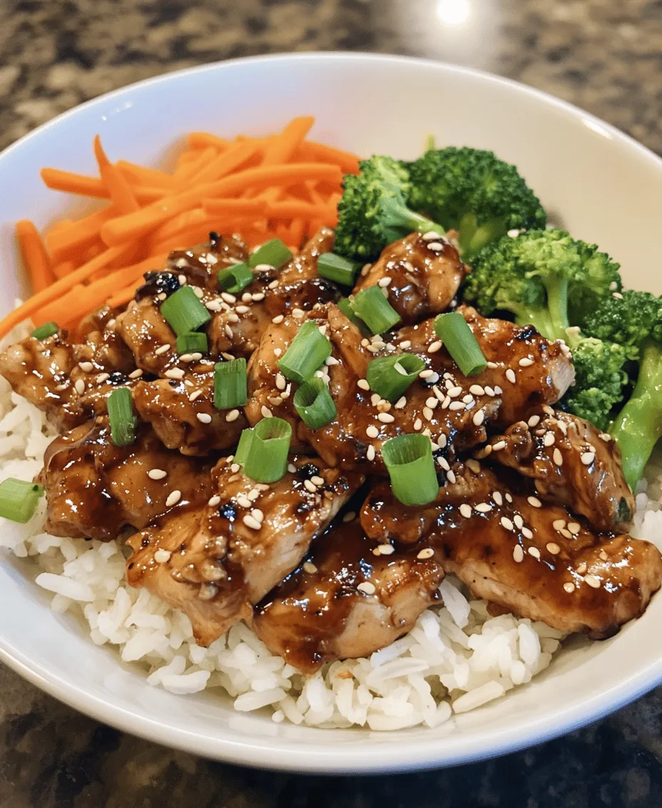 The Teriyaki Chicken Rice Bowl is a beloved dish that has captured the hearts and taste buds of many food enthusiasts around the world. This delightful meal features tender, marinated chicken glazed in a sweet and savory teriyaki sauce, served over a fluffy bed of jasmine rice, and accompanied by colorful vegetables. It beautifully blends flavors and textures, making it a perfect choice for both family dinners and meal prep.