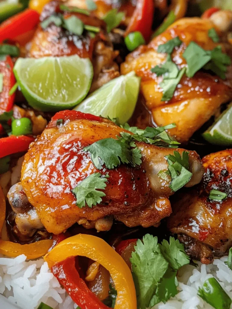 Embark on a culinary adventure that brings the vibrant flavors of Thailand directly into your kitchen with this Sweet and Spicy Thai Chicken recipe. This dish is a celebration of bold tastes and enticing aromas, combining juicy, marinated chicken thighs with a medley of crisp, colorful vegetables. The result is a tantalizing dish that strikes a perfect balance between sweetness and heat, making it an enticing option for both casual weeknight dinners and festive gatherings.