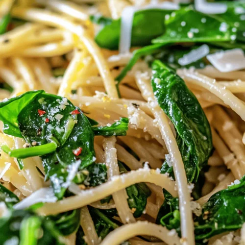 Pasta has long been a staple in cuisines around the world, earning its popularity due to its versatility and the vast array of flavors it can accommodate. From creamy sauces to hearty meat dishes, pasta can be tailored to suit any palate. However, the combination of lemon and spinach sets this dish apart, providing a refreshing twist to traditional pasta recipes. The addition of lemon elevates the taste profile, creating a bright, tangy flavor that complements the mildness of the spinach beautifully.