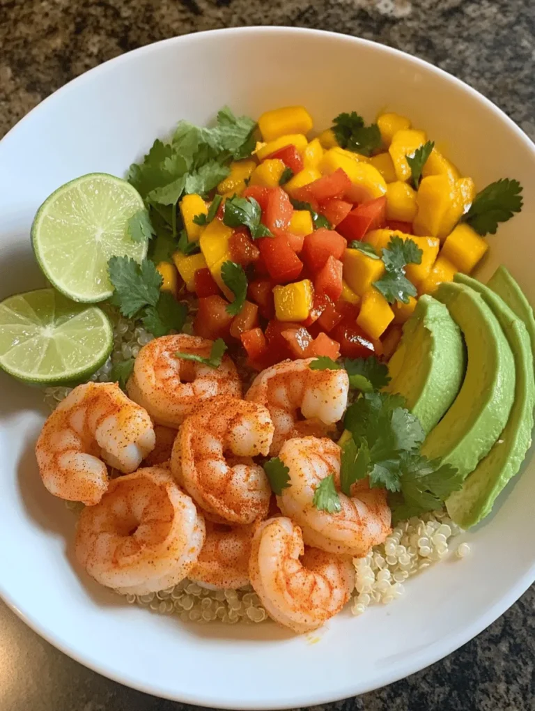 Tropical Shrimp & Avocado Bowls with Zesty Mango Salsa is a vibrant and flavorful dish that perfectly captures the essence of summer. Imagine a bowl brimming with succulent shrimp, creamy avocado, and a zesty mango salsa, all harmonizing to create a delightful meal that is both nutritious and satisfying. The combination of these ingredients not only tantalizes the taste buds but also provides a burst of tropical flavor that is ideal for warm weather dining or any occasion that calls for a refreshing meal.