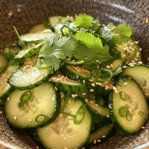 In the realm of Asian cuisine, fresh salads play a pivotal role, offering not only vibrant flavors but also a burst of color and nutrition. Salads are often the unsung heroes of a meal, providing a refreshing contrast to more substantial dishes. Among the myriad of options, the Crisp & Zesty Asian Cucumber Salad stands out as a quintessential side dish that embodies the essence of freshness and zestiness. This salad is perfect for warm weather or as a palate cleanser for richer main courses, making it a versatile addition to any dining table.
