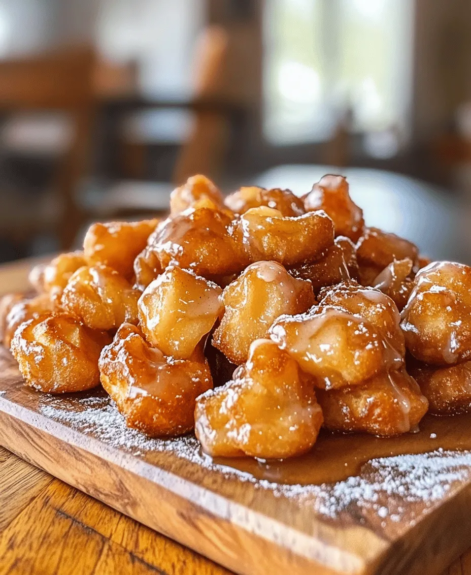 Crispy apple fritter bites are more than just a delicious treat; they embody the essence of comfort food. These delightful morsels, with their golden-brown exterior and tender, sweet apple filling, provide a perfect blend of flavors and textures that appeal to both young and old. Whether served at a family gathering, a festive celebration, or enjoyed as a simple indulgence at home, apple fritter bites never fail to impress.