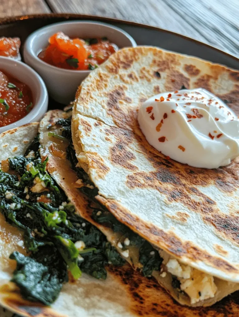 Quesadillas have firmly established themselves as a beloved dish around the world, adored for their versatility and ease of preparation. From classic cheese to adventurous fillings, they cater to a wide array of tastes and dietary preferences. One delightful variation that has gained popularity in recent years is the spinach and feta quesadilla. This dish not only reimagines the traditional quesadilla but also offers a healthy twist that combines rich flavors and vibrant textures.