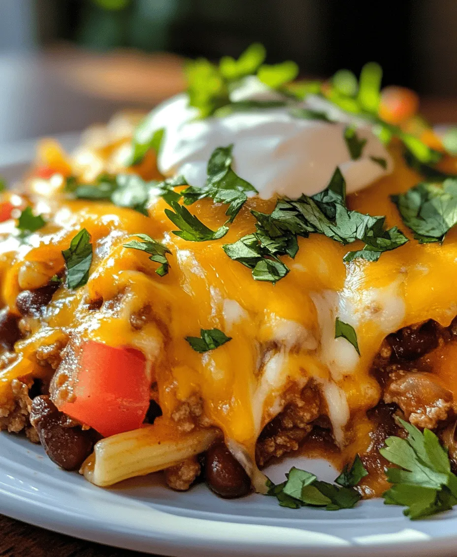 Spicy Chili Mac Delight is a dish that perfectly embodies the essence of comfort food, combining the heartiness of macaroni and cheese with the robust flavors of chili. It’s a dish that not only satisfies hunger but also warms the soul, making it a go-to meal for busy weeknights or casual gatherings with family and friends. The blend of pasta, meat, beans, and spices creates a delightful medley that is both filling and delicious, making it a staple in many households.