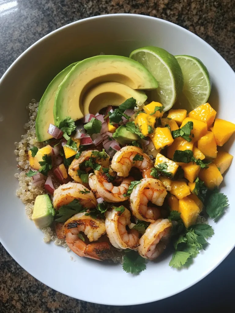 If you're in search of a delightful, nutritious meal that can be whipped up in no time, look no further than Shrimp and Avocado Bowls with Mango Salsa and Lime-Chili Sauce. This vibrant dish combines succulent shrimp, creamy avocado, and a zesty mango salsa, all drizzled with a tangy lime-chili sauce that brings everything together in a symphony of flavors. Not only does this recipe burst with freshness and taste, but it also provides a wealth of health benefits, making it an ideal choice for weeknight dinners or meal prep.