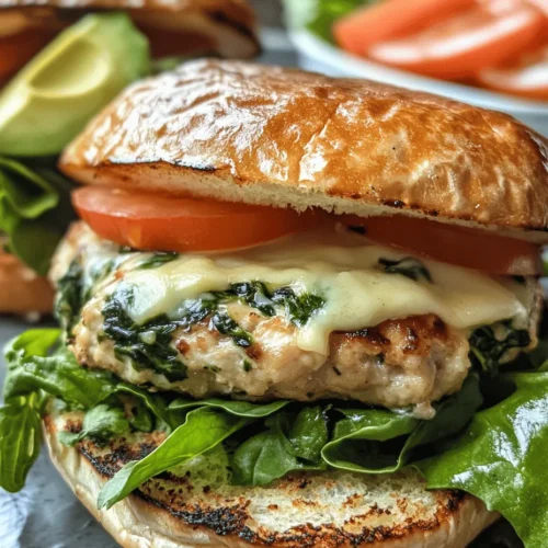 If you’re looking to elevate your burger night while keeping health in mind, look no further than these scrumptious White Cheddar and Spinach Chicken Burgers. This innovative recipe combines the savory richness of ground chicken, the freshness of spinach, and the creamy tang of white cheddar cheese, creating a mouthwatering experience that’s both satisfying and nutritious. With the rising trend of healthier burger alternatives, these chicken burgers are a delicious way to enjoy the classic flavors you love without the guilt.