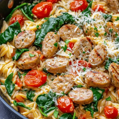 In the world of culinary delights, few dishes can rival the comforting essence of a creamy chicken sausage orzo skillet. This one-pan meal brings together the savory flavors of chicken sausage, the satisfying bite of orzo pasta, and the freshness of vegetables—all enveloped in a rich, creamy sauce. It's a dish that not only tantalizes the taste buds but also warms the heart, making it perfect for cozy dinners at home or special gatherings with friends and family.