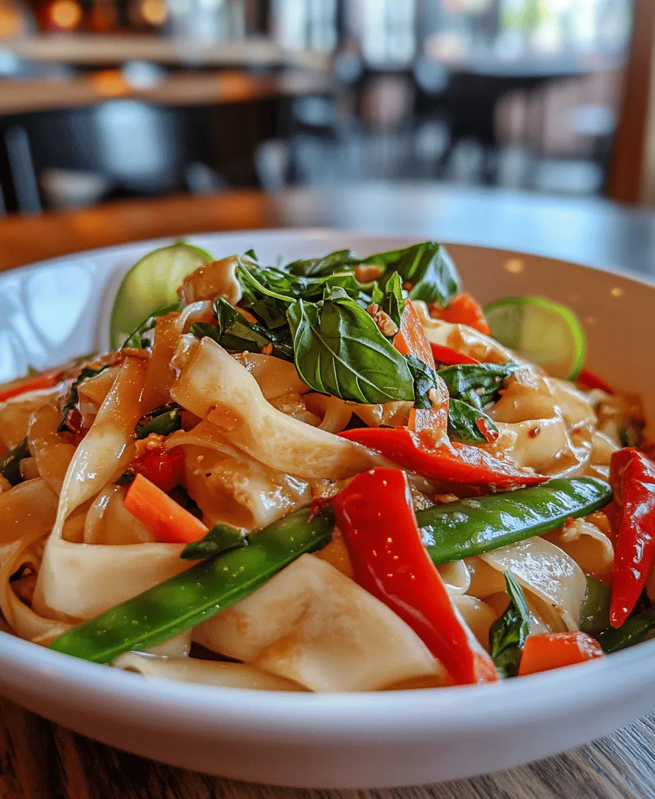Drunken Noodles, or Pad Kee Mao, is a beloved dish that hails from the vibrant streets of Thailand. Known for its bold flavors and aromatic spices, this stir-fried noodle dish is a culinary delight that has captured the hearts of food lovers around the world. The name 