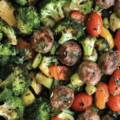 If you're seeking a meal that combines convenience, flavor, and nutrition, look no further than our One-Pan Flavor Fiesta: Sheet Pan Sausage and Veggies. This delightful dish is not only a feast for the eyes but also a culinary experience that brings together the robust flavors of Italian sausage and a vibrant medley of fresh vegetables. With this recipe, you can create a satisfying dinner that requires minimal cleanup, making it perfect for busy weeknights or leisurely weekends.