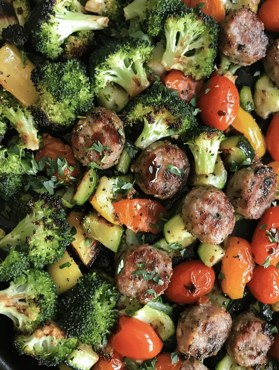 If you're seeking a meal that combines convenience, flavor, and nutrition, look no further than our One-Pan Flavor Fiesta: Sheet Pan Sausage and Veggies. This delightful dish is not only a feast for the eyes but also a culinary experience that brings together the robust flavors of Italian sausage and a vibrant medley of fresh vegetables. With this recipe, you can create a satisfying dinner that requires minimal cleanup, making it perfect for busy weeknights or leisurely weekends.