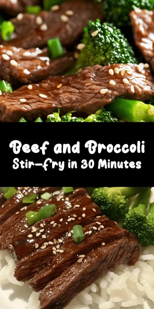 Elevate your dinner with this Chinese Beef and Broccoli Delight! Quick and easy to prepare, this delicious dish features tender marinated flank steak, vibrant broccoli florets, and a flavorful sauce made from soy and oyster sauces. Perfectly paired with white rice, it's a wholesome meal ready in just 30 minutes. Don't forget to add sesame seeds and green onions for that extra touch! Your family will love this homemade takeout classic!