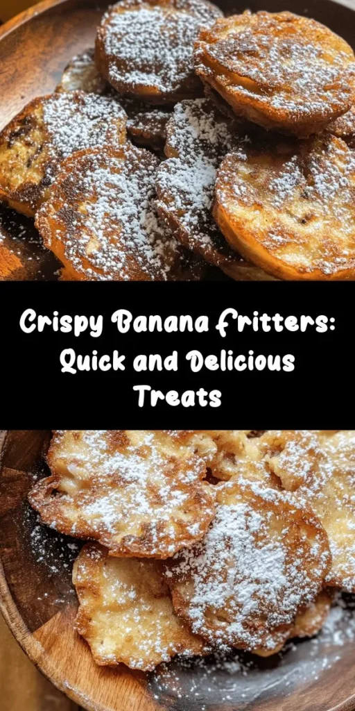 Indulge in the delightful sweetness of Sweet & Crispy Skillet Banana Fritters! Made with ripe bananas, flour, and a hint of cinnamon, these easy-to-make fritters are perfect for breakfast or a snack. Just mix the ingredients, fry until golden brown, and dust with powdered sugar for a treat that’s sure to please everyone. Optionally add walnuts or chocolate chips for extra flavor! In just 20 minutes, enjoy these warm, crispy bites that are a true banana lover's dream!