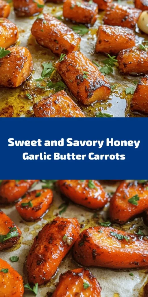 Discover the joy of Honey Garlic Butter Roasted Carrots - a delicious side dish that elevates any meal! These tender, caramelized carrots are coated in a rich blend of honey, butter, and garlic, delivering a sweet and savory flavor that everyone will love. Perfect for family dinners or holiday gatherings, this easy 40-minute recipe is a must-try. Don't forget the fresh parsley for a beautiful garnish! Enjoy a healthy and tasty treat with minimal effort.