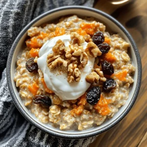 In the quest for a nutritious yet delicious breakfast, the Carrot Cake Oatmeal Delight stands out as a remarkable fusion of flavors and health benefits. This innovative dish marries the comforting textures of warm oatmeal with the delightful spices and sweetness reminiscent of traditional carrot cake. Imagine starting your day with a bowl brimming with the essence of freshly baked carrot cake, infused with wholesome oats and vibrant ingredients that energize and nourish your body.