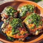 Chimichurri Chicken Thighs are a vibrant and flavorful dish that celebrates the bold tastes of Argentinian cuisine. This dish features tender, juicy chicken thighs marinated in a fresh, herbaceous sauce known as chimichurri. Renowned for its zesty flavor profile and simplicity, Chimichurri Chicken Thighs have become a favorite among home cooks and food enthusiasts alike. Not only is it a delight to the palate, but it also embodies the essence of comfort food, making it a perfect choice for family dinners, barbecues, and special occasions.