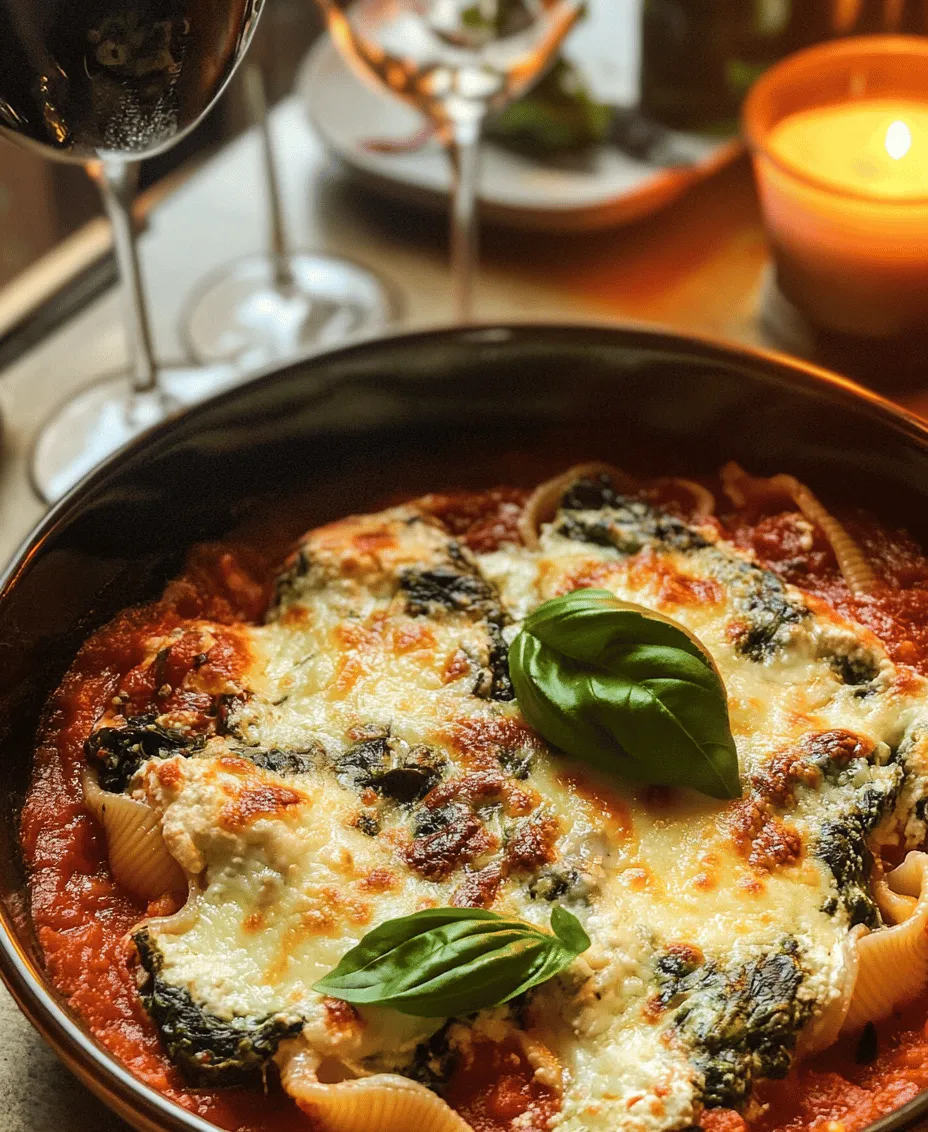 One of the standout features of Spinach & Ricotta Delight Shells is their health benefits. Spinach is renowned for being a superfood, packed with vitamins A, C, and K, as well as minerals like iron and calcium. Incorporating spinach into your meals not only boosts nutrition but also adds a vibrant color that enhances visual appeal. Ricotta cheese, on the other hand, provides a creamy texture and is a great source of protein and calcium. Together, they create a filling that is both satisfying and nourishing, making this dish an ideal choice for those seeking a balanced meal.