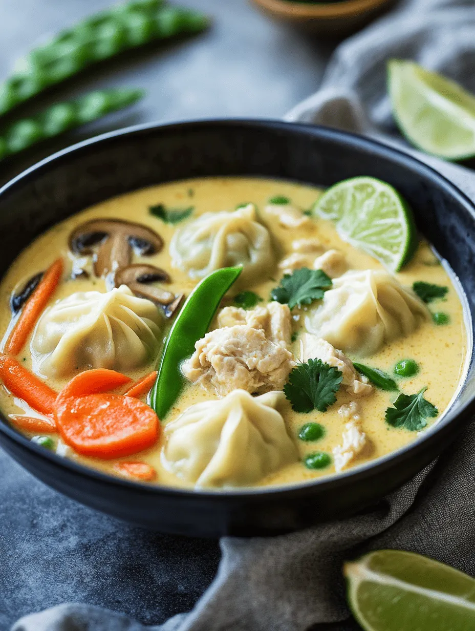 Curry dumpling soup is a dish that beautifully marries the rich, comforting essence of traditional soup with the delightful, textural intrigue of dumplings. With roots in various Asian cuisines, this dish has garnered popularity across cultures, celebrated not only for its vibrant flavors but also for its ability to bring people together. Its comforting warmth makes it a perennial favorite, especially during colder months or when one craves a hearty meal that nourishes both body and soul.
