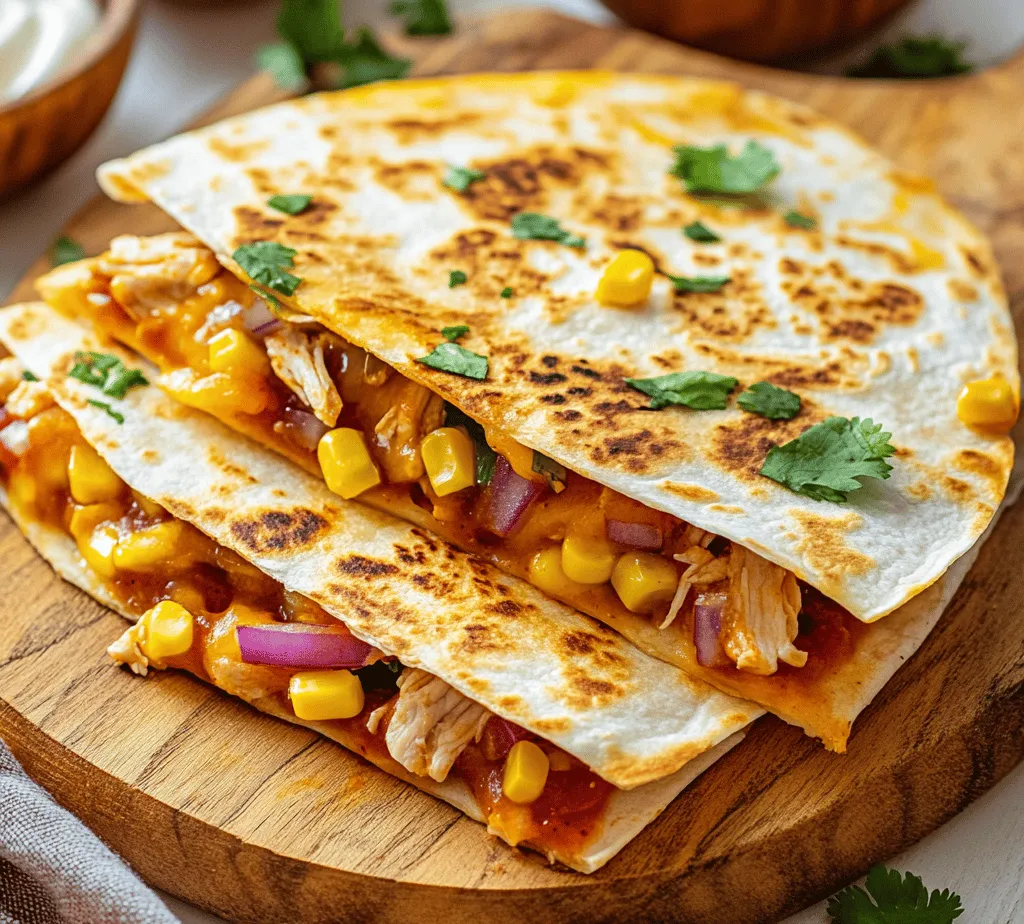 If you're looking for a delightful and satisfying meal that can please a crowd or simply make a busy weeknight dinner more enjoyable, the BBQ Chicken Quesadilla Fiesta is the perfect choice. This recipe combines the rich and smoky flavors of BBQ chicken with the gooey goodness of cheese and the crunch of fresh vegetables, all wrapped in a warm, toasty tortilla. Whether you’re hosting a casual gathering, enjoying a family dinner, or craving a comforting snack, this dish is sure to become a favorite.