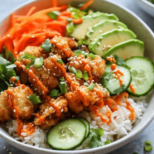 Bang Bang Chicken has become a popular dish in many Asian-inspired restaurants, famed for its rich flavors and satisfying textures. The dish is believed to have originated from Chinese cuisine, where it traditionally features chicken tossed in a spicy and sweet sauce. The name "Bang Bang" is said to derive from the sound made when the chicken is pounded into tender morsels. Over time, this dish has evolved, and the modern adaptation often includes a variety of fresh vegetables and is served in a bowl format, making it not only visually appealing but also convenient for both preparation and consumption.