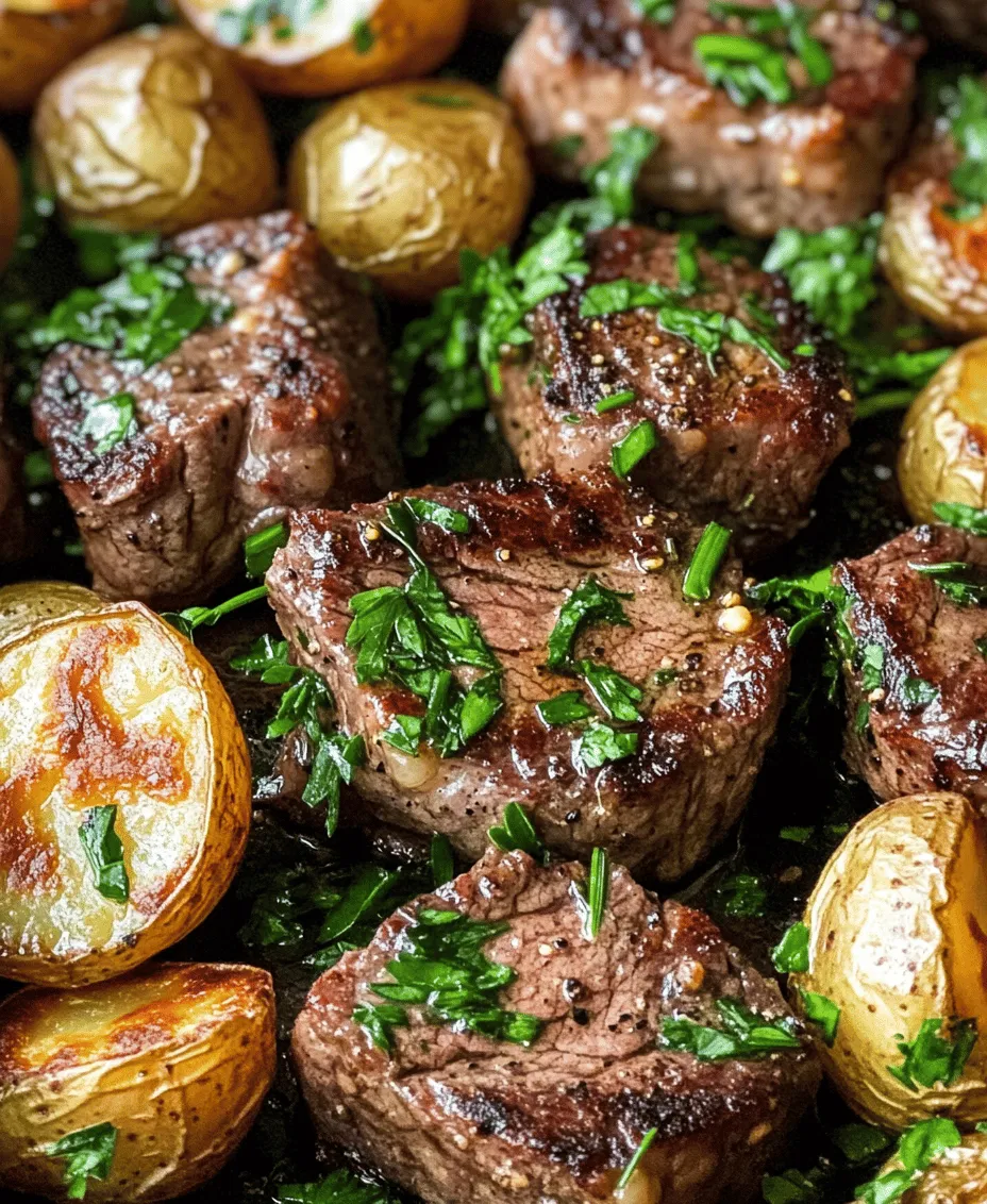 Garlic Butter Steak Bites and Potatoes is more than just a meal; it is a celebration of flavors and textures that appeals to a wide range of palates. The combination of juicy steak bites and perfectly roasted baby potatoes creates a balanced dish that is both comforting and elegant. The allure of this dish lies in its simplicity, yet it delivers a gourmet experience that rivals what you might find at a fine dining restaurant.