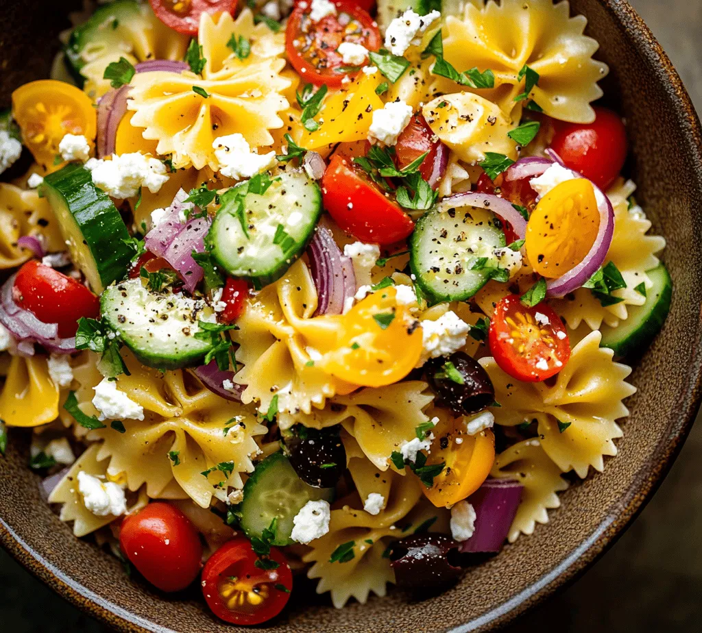 One of the most appealing aspects of Bow Tie Bliss Pasta Salad is its versatility. It serves beautifully as a side dish, complementing grilled meats and fish, or can take center stage as a light main course. The combination of textures and flavors makes it a delightful addition to any table, and its eye-catching presentation ensures it will be a conversation starter.