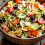 One of the most appealing aspects of Bow Tie Bliss Pasta Salad is its versatility. It serves beautifully as a side dish, complementing grilled meats and fish, or can take center stage as a light main course. The combination of textures and flavors makes it a delightful addition to any table, and its eye-catching presentation ensures it will be a conversation starter.