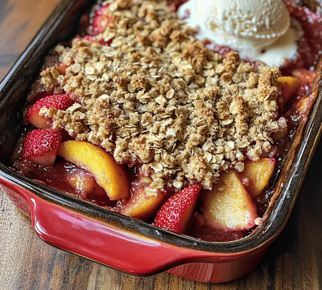As the warm sun shines down and the days grow longer, summer brings with it a bounty of delightful fruits and vibrant flavors. It’s a time when dessert takes on a refreshing character, blending seasonal produce into sweet, comforting treats that evoke nostalgia and joy. One such dessert that perfectly encapsulates the essence of summer is the Sweet Summer Strawberry Peach Crisp. This dish combines the luscious sweetness of ripe strawberries and juicy peaches with a crunchy topping, offering an irresistible balance of flavors and textures that is sure to please family and friends alike.