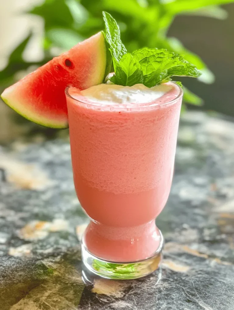 Smoothies have taken the health-conscious world by storm, becoming a staple for breakfast, snacks, or post-workout refreshments. Their vibrant colors and delicious flavors make them not only visually appealing but also packed with nutrients that support a healthy lifestyle. Among the myriad of smoothie options, the Refreshing Watermelon Smoothie stands out as a quintessential summer drink. With its juicy, hydrating profile, it perfectly encapsulates the essence of warm weather and outdoor fun.