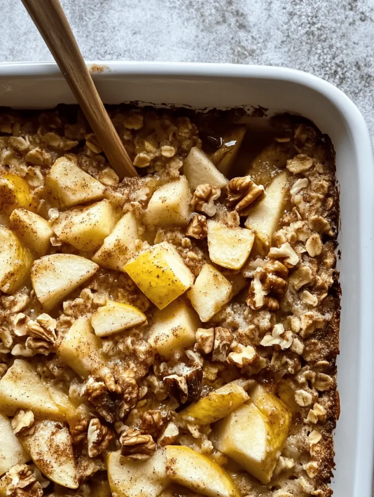 In today’s fast-paced world, the importance of a healthy breakfast cannot be overstated. Starting your day with a nutritious meal sets the tone for the hours ahead, providing essential energy and nutrients that fuel your body and mind. Skipping breakfast or opting for sugary cereals can lead to energy crashes and cravings later in the day. Instead, a wholesome breakfast like the Healthy Apple Oatmeal Breakfast Bake offers a delicious and satisfying way to kickstart your morning.