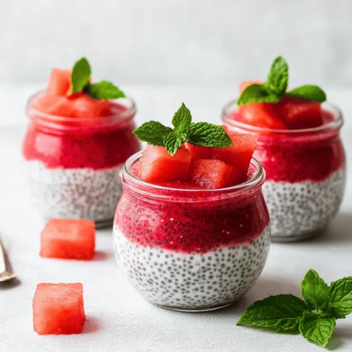 In recent years, chia pudding has emerged as a popular breakfast choice for health enthusiasts, and for good reason. This delightful dish, particularly in its watermelon variation, is not only refreshing and vibrant but also packed with essential nutrients. The combination of juicy watermelon, nutrient-dense chia seeds, and creamy coconut milk creates a visually appealing breakfast jar that is perfect for those warm summer mornings or as a light start to any day.