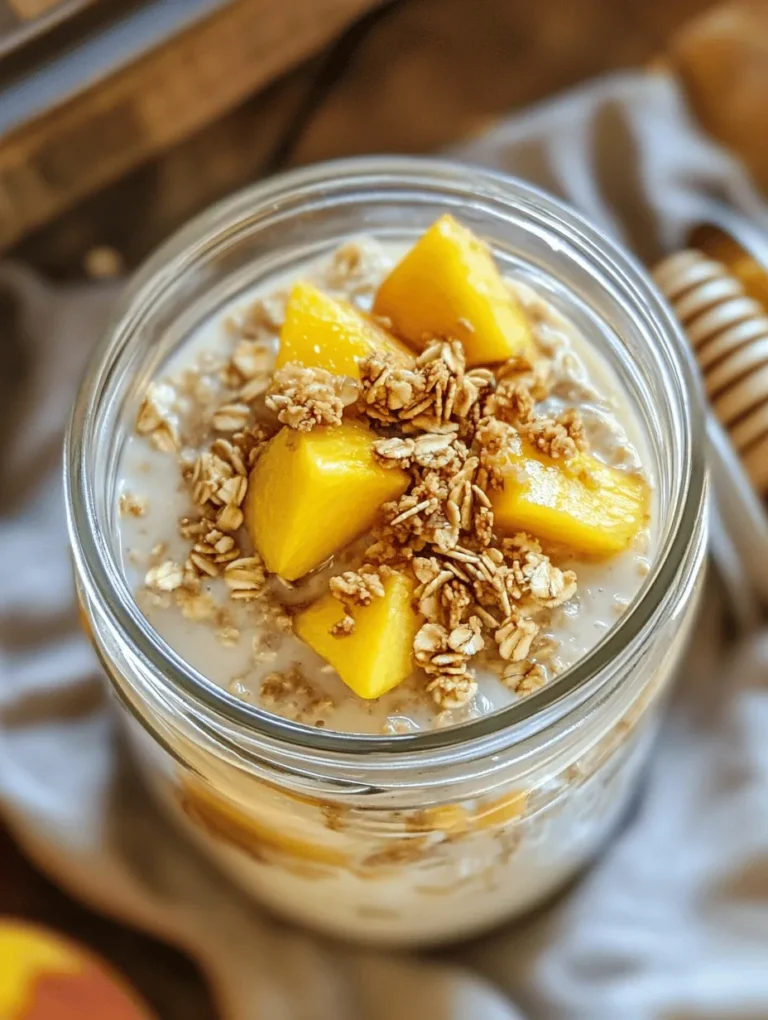 In recent years, overnight oats have surged in popularity as a go-to breakfast option for health-conscious individuals and busy families alike. The appeal of this no-cook meal is undeniable: it’s quick to prepare, packed with nutrients, and incredibly versatile. With just a few simple ingredients, you can create a wholesome breakfast that not only fuels your morning but also keeps you satisfied until lunchtime. Among the many delightful variations of overnight oats, the "Irresistible Healthy Overnight Oats with Peaches" stands out for its refreshing taste and vibrant colors, making it an ideal choice for a summer breakfast or snack.
