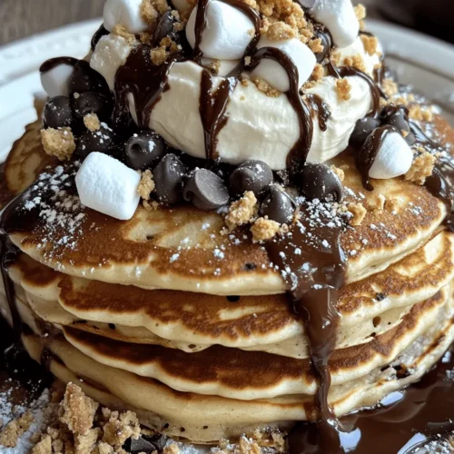 Pancakes have long held a cherished spot as a breakfast staple, beloved by people of all ages. Their fluffy texture and versatility make them an ideal canvas for a wide range of flavors and toppings. From classic buttermilk pancakes to fruit-infused variations, the possibilities are endless. One of the most exciting trends in the pancake world is the fusion of traditional flavors into this beloved dish. Enter S’mores Pancakes—an inventive twist that combines the nostalgia of campfire cooking with the comfort of a breakfast favorite.