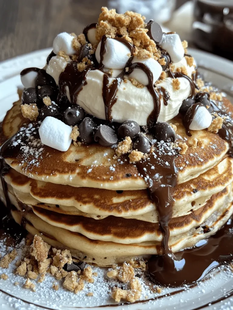Pancakes have long held a cherished spot as a breakfast staple, beloved by people of all ages. Their fluffy texture and versatility make them an ideal canvas for a wide range of flavors and toppings. From classic buttermilk pancakes to fruit-infused variations, the possibilities are endless. One of the most exciting trends in the pancake world is the fusion of traditional flavors into this beloved dish. Enter S’mores Pancakes—an inventive twist that combines the nostalgia of campfire cooking with the comfort of a breakfast favorite.