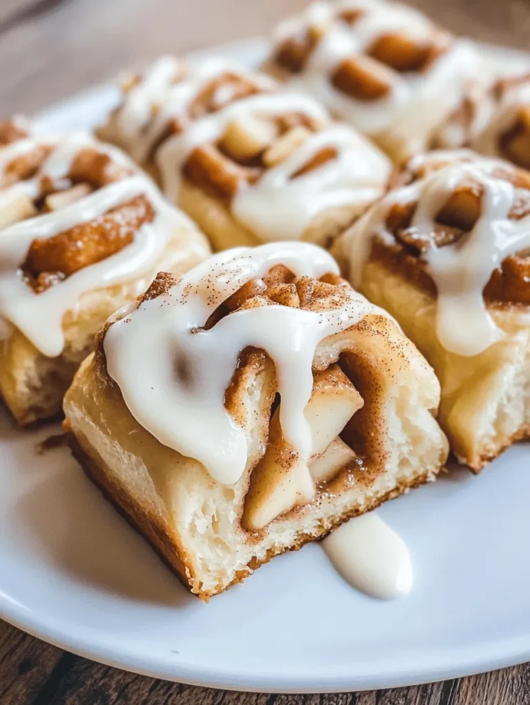 Delight your senses with the warm, comforting aroma of freshly baked apple cinnamon rolls, topped with a luscious cream cheese frosting. These irresistible treats combine the sweet, tart flavor of apples with the warm spices of cinnamon, creating a delightful experience that is perfect for breakfast, brunch, or as a sweet indulgence at any time of day. Whether you're gathering for a family celebration, hosting friends, or simply treating yourself to something special, these apple cinnamon rolls are sure to impress.