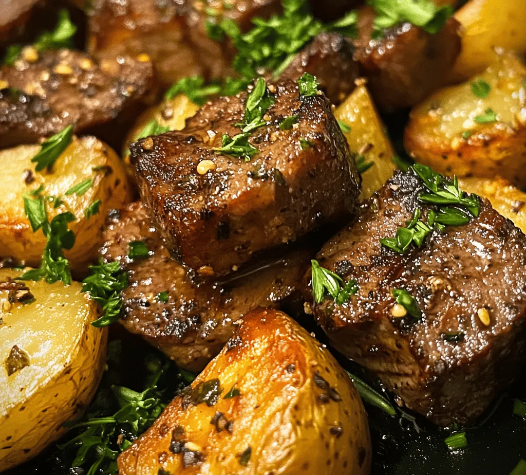 If you're looking for a dish that perfectly balances simplicity and decadence, look no further than Buttery Garlic Herb Steak Bites with Crispy Potatoes. This mouthwatering recipe combines tender, juicy steak bites infused with aromatic garlic and fresh herbs, served alongside perfectly roasted potatoes that are crispy on the outside and fluffy on the inside. Whether for a cozy family dinner or a special occasion, this dish is sure to impress and satisfy.