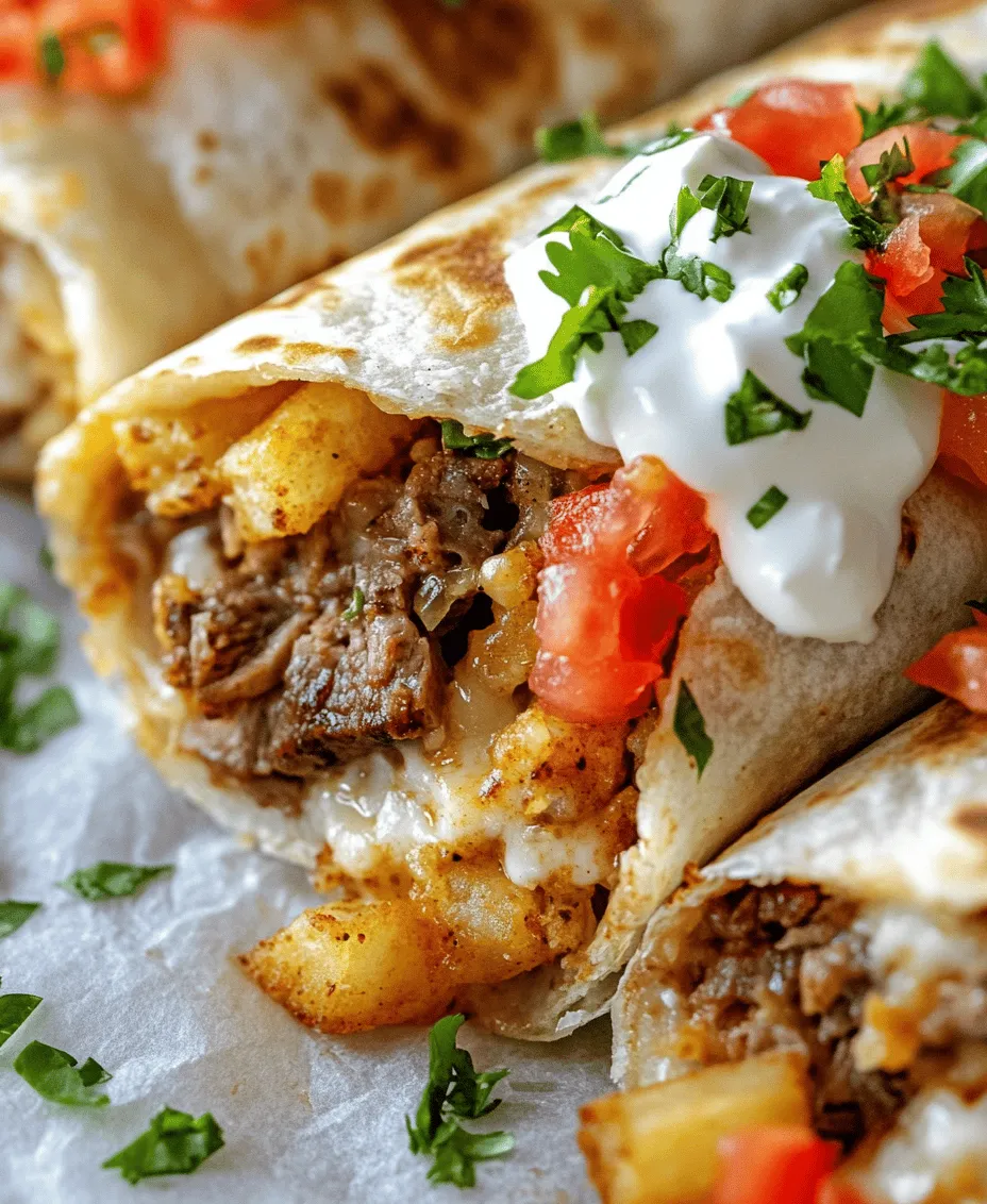At the heart of our Steak & Cheese Dirty Fry Burritos lies flank steak, a flavorful cut of beef that is perfect for this recipe. Known for its rich beefy flavor and lean texture, flank steak is an excellent choice for marinating and grilling. When cooked properly, it becomes tender and juicy, making it the perfect filling for our burritos.