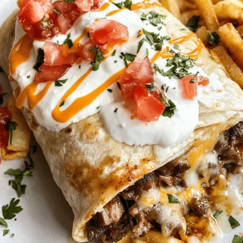 At the heart of our Steak & Cheese Dirty Fry Burritos lies flank steak, a flavorful cut of beef that is perfect for this recipe. Known for its rich beefy flavor and lean texture, flank steak is an excellent choice for marinating and grilling. When cooked properly, it becomes tender and juicy, making it the perfect filling for our burritos.