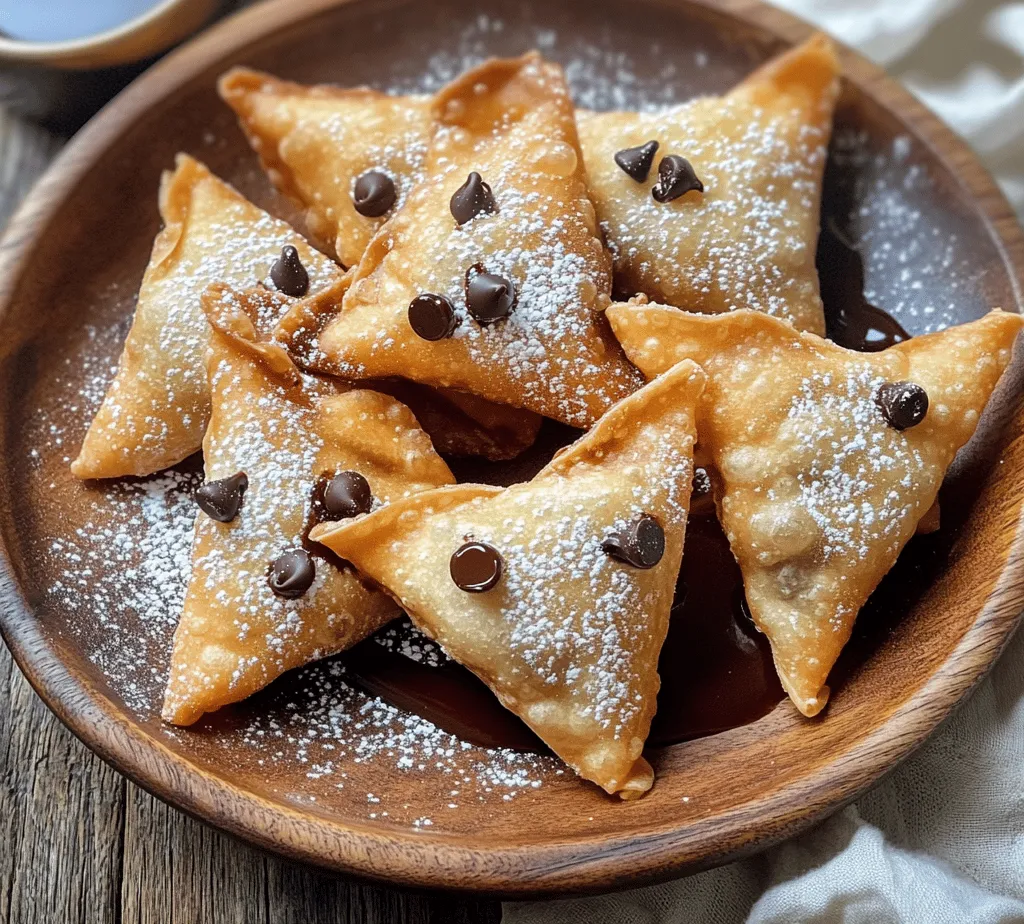 Wontons are a beloved staple in many Asian cuisines, known for their versatility and the variety of fillings they can accommodate. Traditionally enjoyed as savory dumplings filled with meat or vegetables, wontons have made their way into the dessert realm, showcasing their adaptability and charm. One such delightful dessert is the crispy sweet cream cheese wonton. This recipe presents a delightful fusion of flavors and textures, combining a creamy, sweet filling with a crispy, golden exterior that makes for an impressive yet easy-to-make treat.