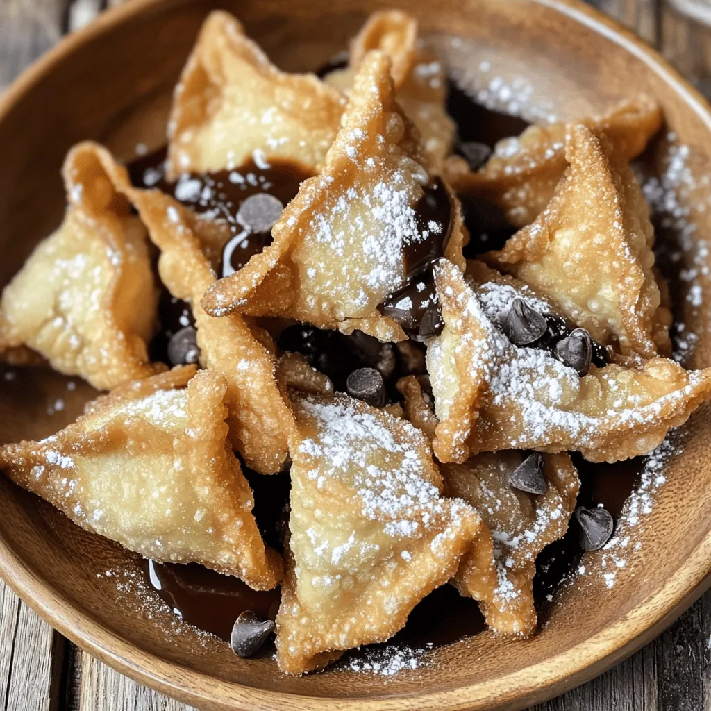 Wontons are a beloved staple in many Asian cuisines, known for their versatility and the variety of fillings they can accommodate. Traditionally enjoyed as savory dumplings filled with meat or vegetables, wontons have made their way into the dessert realm, showcasing their adaptability and charm. One such delightful dessert is the crispy sweet cream cheese wonton. This recipe presents a delightful fusion of flavors and textures, combining a creamy, sweet filling with a crispy, golden exterior that makes for an impressive yet easy-to-make treat.