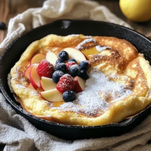 When it comes to breakfast, few dishes capture the hearts—and stomachs—of people as beautifully as pancakes. Among the myriad variations, German pancakes stand out with their unique preparation and texture. Fluffy, airy, and slightly custardy, these baked delights are a wonderful departure from the traditional flapjacks we all know and love. The Fluffy Baked German Pancake Delight elevates this beloved breakfast staple into a dish that is not only delightful to eat but also a feast for the eyes when served.