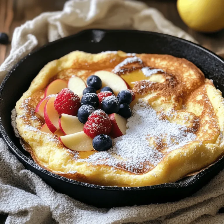 When it comes to breakfast, few dishes capture the hearts—and stomachs—of people as beautifully as pancakes. Among the myriad variations, German pancakes stand out with their unique preparation and texture. Fluffy, airy, and slightly custardy, these baked delights are a wonderful departure from the traditional flapjacks we all know and love. The Fluffy Baked German Pancake Delight elevates this beloved breakfast staple into a dish that is not only delightful to eat but also a feast for the eyes when served.