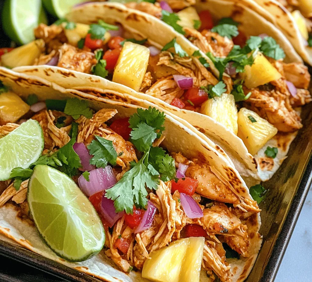 Tacos have long been a beloved dish across various cultures, celebrated for their versatility and ability to accommodate an array of flavors and ingredients. Whether you're enjoying a traditional beef taco or experimenting with innovative fillings, the taco serves as a perfect canvas for culinary creativity. Among the myriad of taco variations, one that stands out for its unique flavor combination is the Chipotle Pineapple Chicken Taco. This delightful dish marries the smoky heat of chipotle peppers with the sweet, tropical notes of fresh pineapple, creating a taste sensation that is both exciting and satisfying.