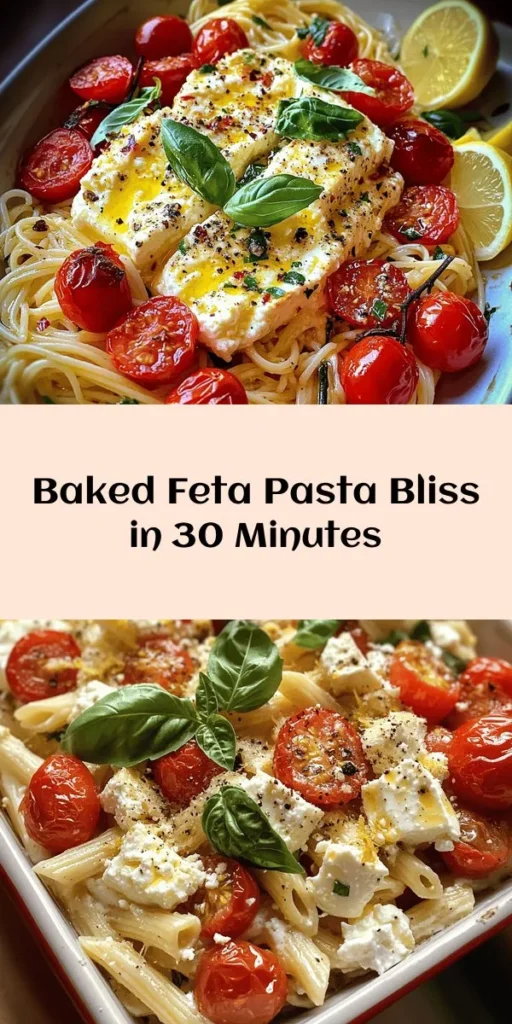 Dive into a creamy, dreamy Feta Wonderland Pasta that's as delicious as it is easy to make! With just a block of feta, juicy cherry tomatoes, and a sprinkle of garlic, this baked pasta dish is bursting with flavor. Toss everything together with your favorite pasta and finish with fresh basil and lemon for a refreshing touch. Perfect for dinner or impressing guests, this recipe brings comfort food to a whole new level! Enjoy the goodness in just 40 minutes!